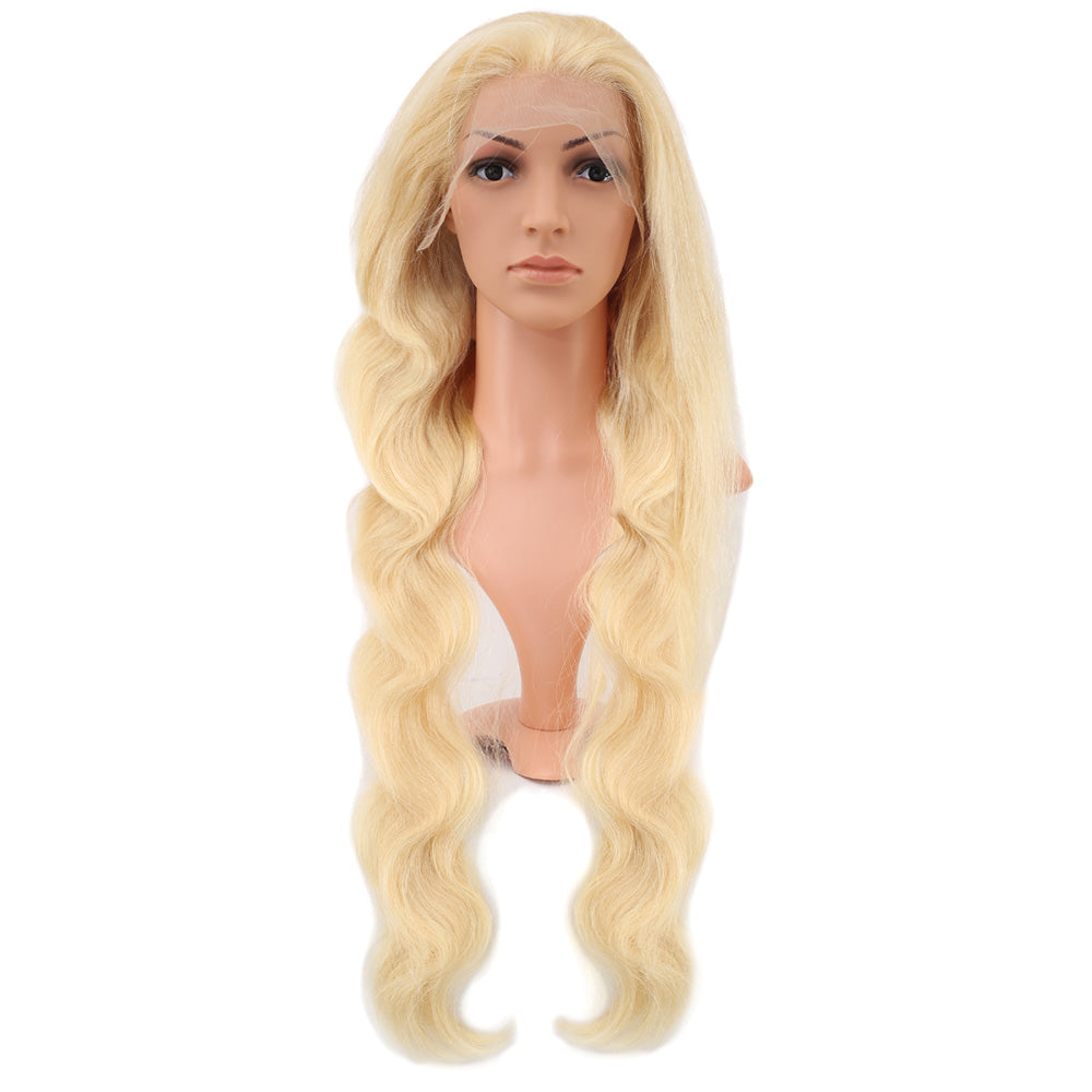 Gerçek Front Lace Dalgalı Platin Tül Peruk