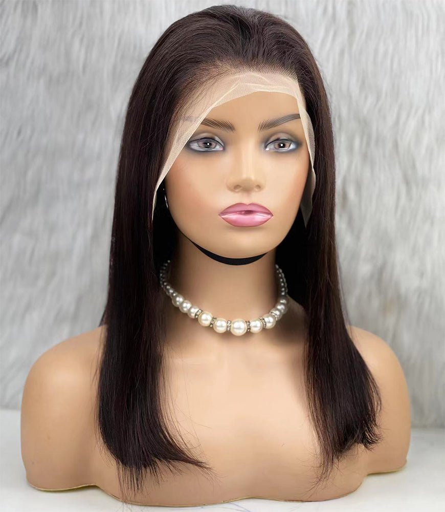 Gerçek Front Lace Tül Peruk - Düz