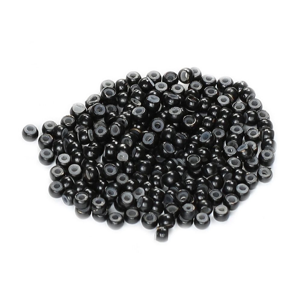 Mikro Boncuk-Silikonlu Kaynak Boncuğu-Siyah