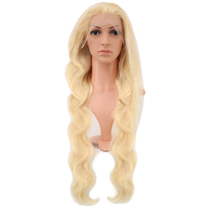Gerçek Front Lace Dalgalı Platin Tül Peruk