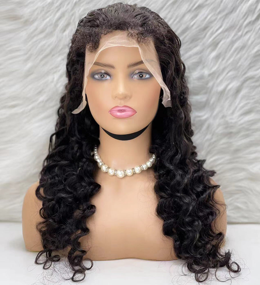 Gerçek Front Lace Tül Peruk - Yoğun Dalgalı