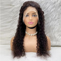 Afro Dalga Front Lace Gerçek Tül Peruk - Doğal