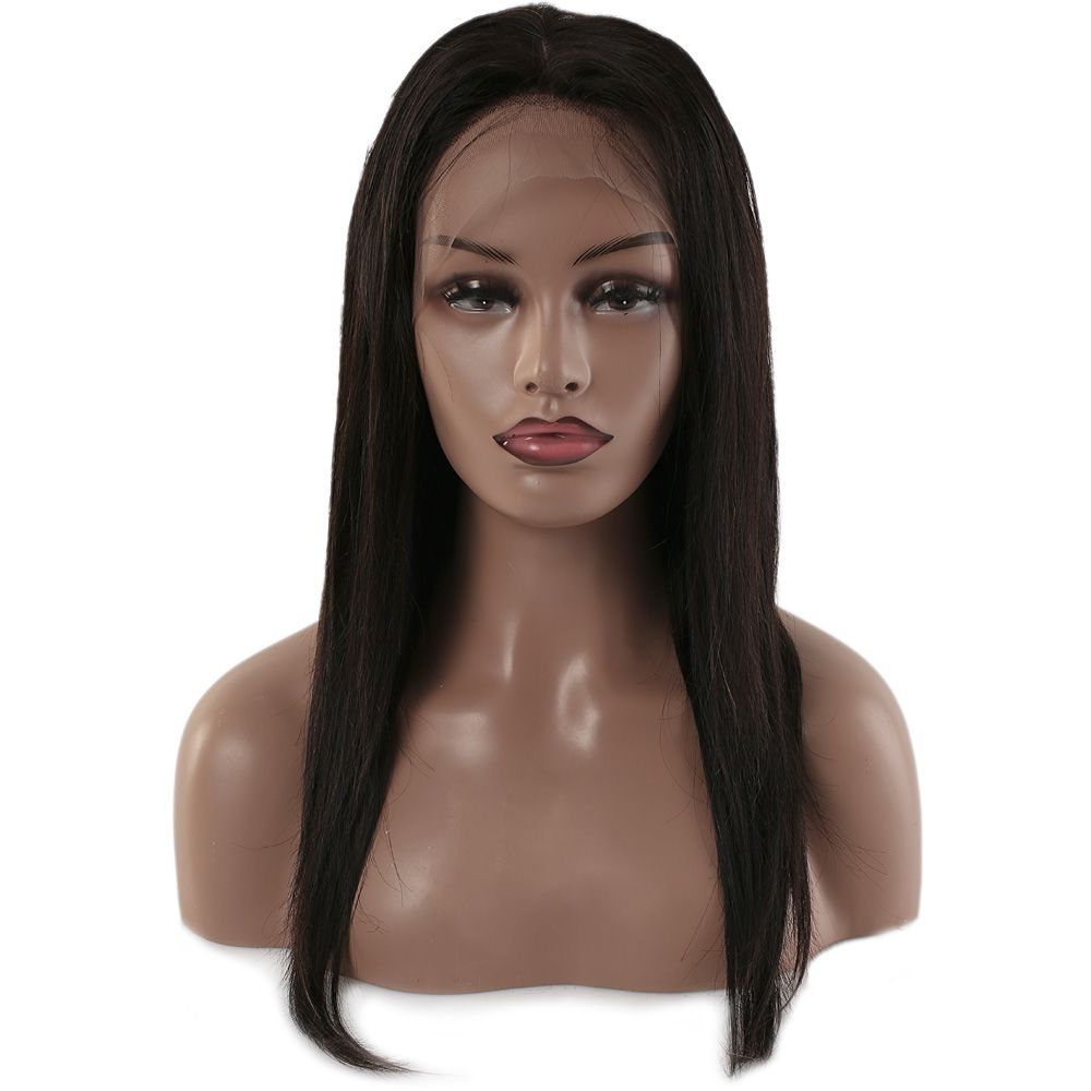 Gerçek Front Lace Tül Peruk - Düz