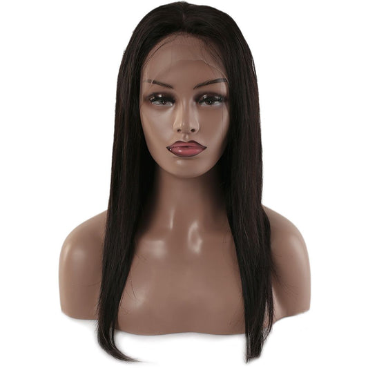 Gerçek Front Lace Tül Peruk - Düz