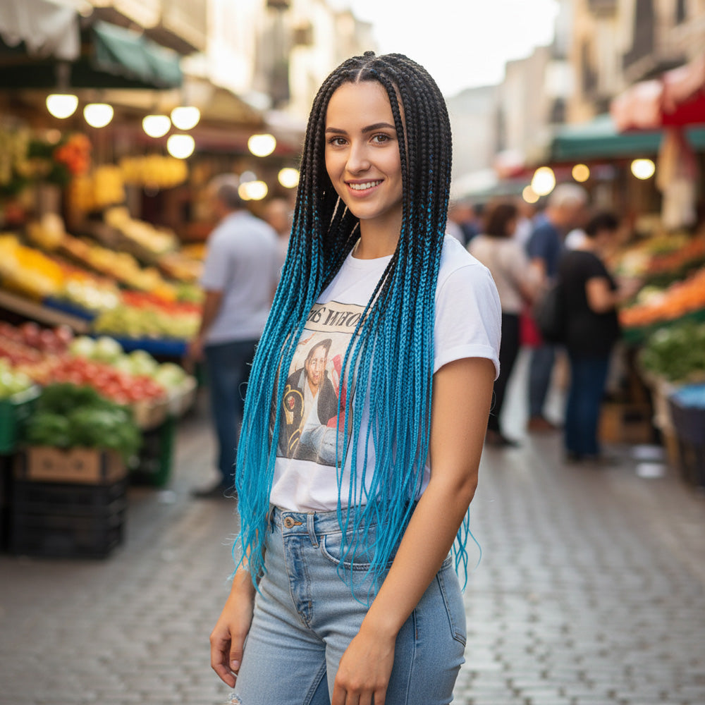 Afrika Örgüsü Ve Rasta İçin Sentetik Ombreli Saç