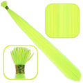 Fiber Sentetik Boncuk Kaynaklık Renkli Saç - Neon Sarı