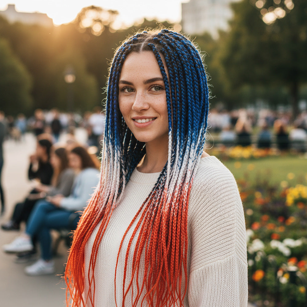 Afrika Örgüsü Ve Rasta İçin Sentetik Ombreli Saç