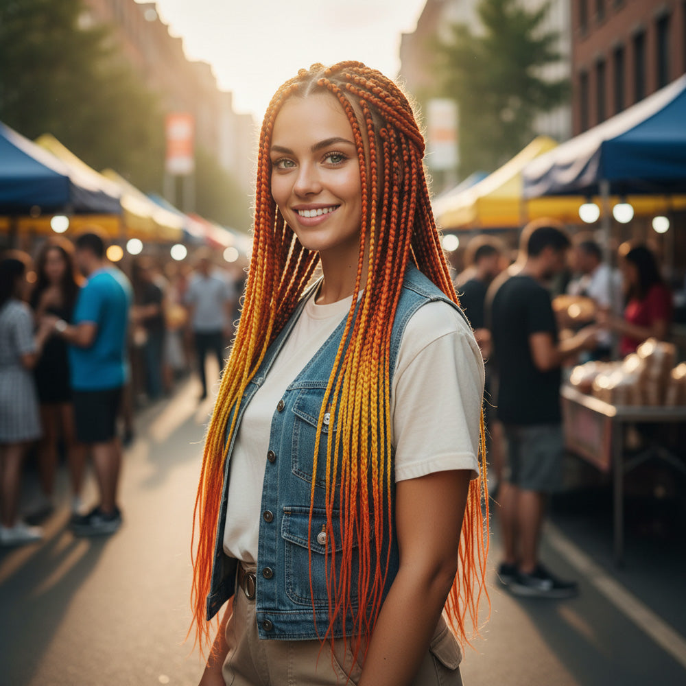 Afrika Örgüsü Ve Rasta İçin Sentetik Ombreli Saç