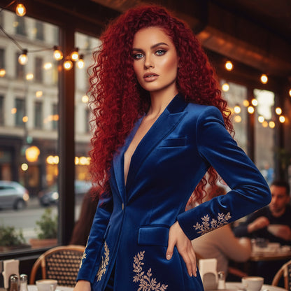 Gerçek Front Lace Tül Peruk - Derin Dalgalı