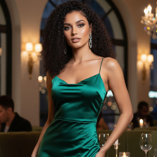 Gerçek Front Lace Tül Peruk - Kabarık Dalga
