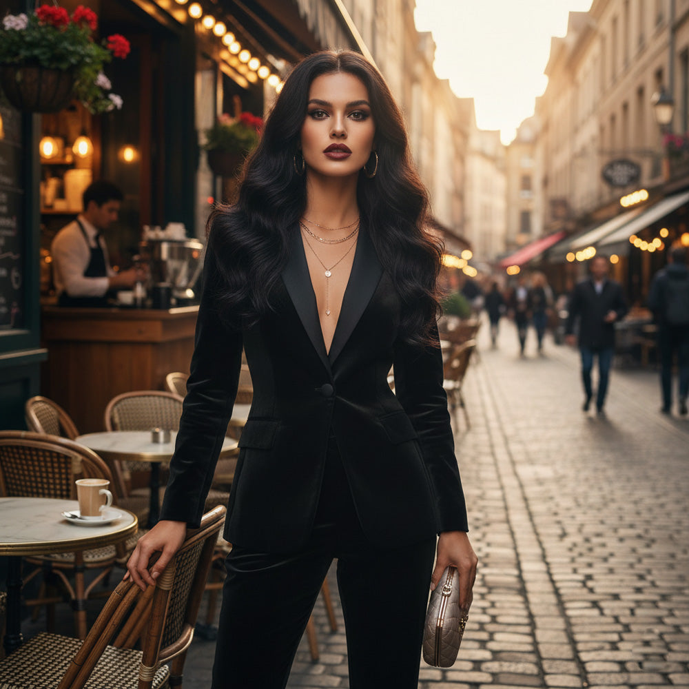 Front Lace Gerçek Tül Peruk Dalgalı  - Doğal