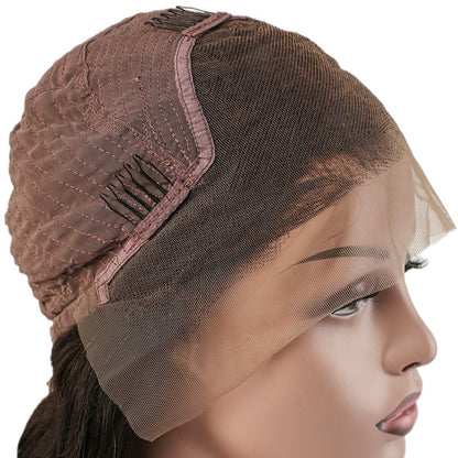Gerçek Front Lace Tül Peruk - Afro Dalga