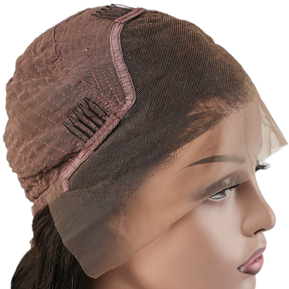 Gerçek Front Lace Tül Peruk - Kabarık Dalga