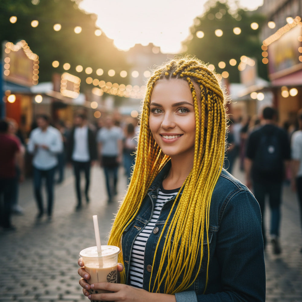 Afrika Örgüsü Ve Rasta İçin Sentetik Saç