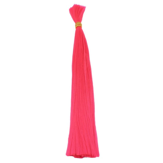 Neon Pembe Renkli Sentetik Boğum Saç