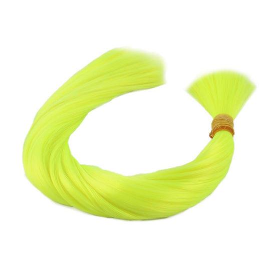 Neon Sarı Renkli Sentetik Boğum Saç
