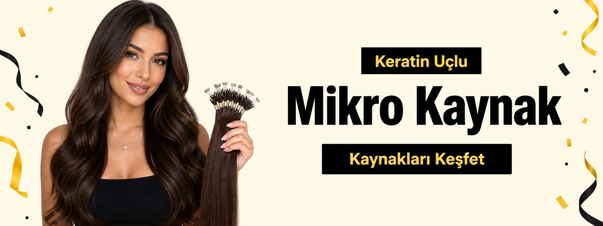 Koyu kahveden platine uzanan keratin uçlu mikro kaynak saç demetleri