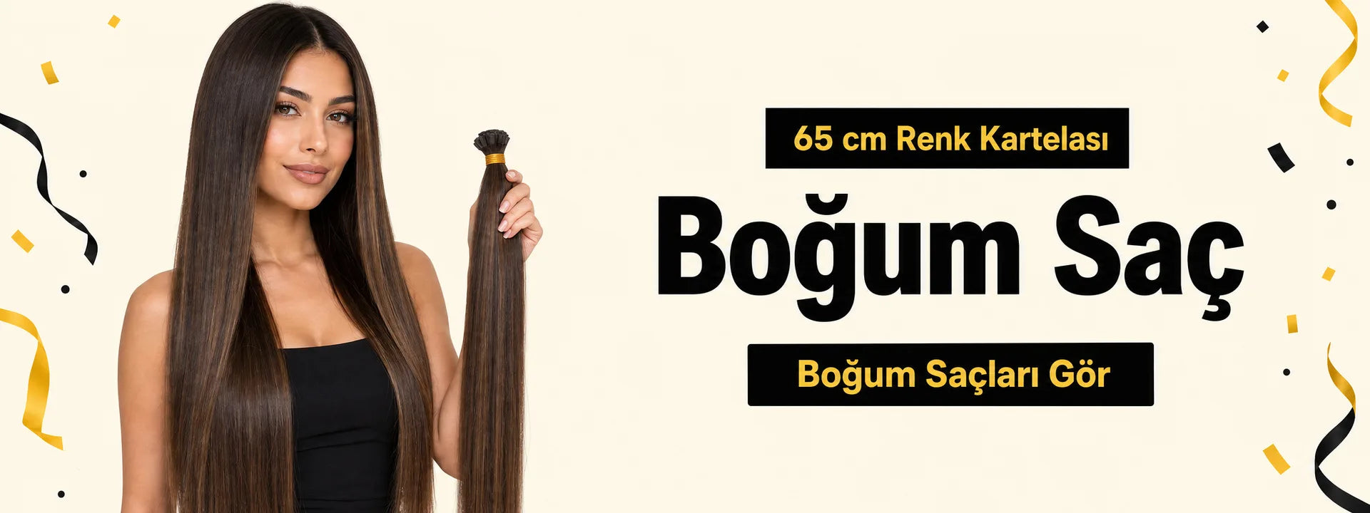 Farklı tonlarda 65 santimetre düz fiber sentetik boğum saç demetleri